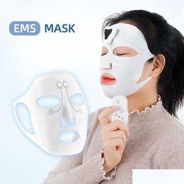 Dispositifs de soins du visage Masque électronique Ems Lifting Vibration Masr Minceur Mas Anti-rides Supprimer l'œdème 221231 Drop Livraison Santé Beau Dh1Jo