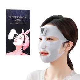 Dispositifs de soins du visage EMS électronique graphène lavable masque en silicone essence huile crème absorption microcourant peau levage raffermissant beauté 231108