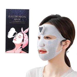 Dispositivos de cuidado facial EMS Grafeno electrónico Máscara de silicona lavable Esencia Aceite Crema Absorción Microcorriente Levantamiento de la piel Reafirmante Belleza 231108