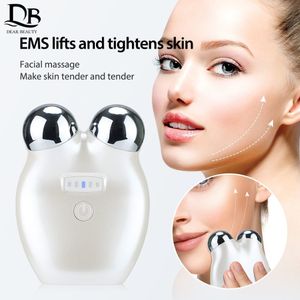 Face Care Devices EMS Microcurrent Lifting Machine 3D Roller Massager Anti Wrinkle Drapping Skin Herjuvenation Oogmassage Instrument 230418