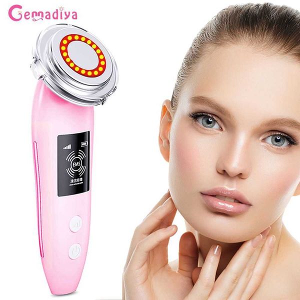 Dispositifs de soins du visage Ems RF Radio Mésothérapie Électroporation Lifting Beauté LED Photon Rajeunissement de la peau Remover Fréquence des rides 230915