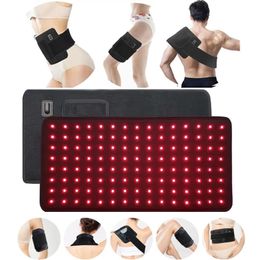 Gezichtsverzorging Apparaten est 660nm 850nm Therapie Riem LED Rood Licht Infrarood Body Wrap Massage Pad Schoonheid Gezondheid Taille Shaper Periode Pijnbestrijding 230617
