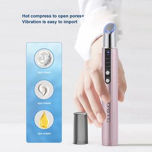 Appareils de soins du visage Masseur pour les yeux Stylo de beauté EMS Microcourant Eye Face Lifting Anti-rides Chauffage Machine de massage Soins des yeux 231012