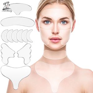 Dispositifs de soins du visage Mode Silicone Anti-Rides Pad Front Cou Main Outil De Levage De La Peau Autocollant Vieillissement Patch Réutilisable 221201