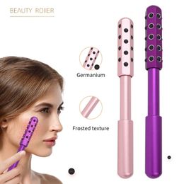 Gezichtsverzorgingsapparaten Germanium Beauty Bar Gezichtsmassage Roller Face Lift Massage Stick Anti Rimpel Massager Huidverzorging Schoonheidstools 231214