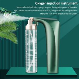 Dispositivos para el cuidado de la cara Nano Spray Sreamer de alta presión Limpiador de manchas Instrumento de inyección de oxígeno y agua Aerógrafo Herramientas para la piel 230608