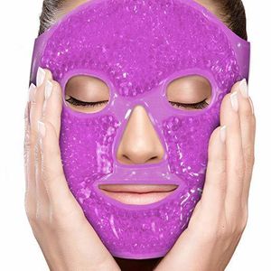 Apparaten voor gezichtsverzorging IJsgel Ooggezichtsmasker Koudetherapie Slaapmasker voor migraine Hoofdpijn Sinuspijn Gezwollen ogen Donkere kringen Huidverzorgingstool 230615