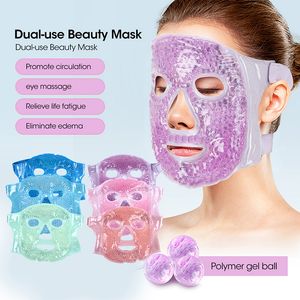 Dispositifs de soins du visage Gel de glace Masque pour le visage Anti-rides Soulager la fatigue Raffermissement de la peau Spa Thérapie par le froid Pack de glace Massage de refroidissement Beauté Outil de soins de la peau 230519