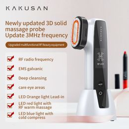 Gezichtsverzorging Apparaten KAKUSAN RF Radio Frequentie EMS Microcurrent LCD Beauty Device Lift Firm Krimpen Poriën Aanscherping Huid Rimpel Massager 221208