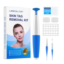 Dispositifs de soins du visage LESCOLTON Skin Tag Remover Kit 2 en 1 stylo automatique amélioré 1 3mm 3 5mm indolore taupes verrues enlèvement outils de beauté 230704