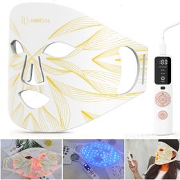 Face Care Devices Masker Wajah Silikon 180Led Cahaya Inframerah Masker Peremajaan Kulit Anti Keriput Penuaan Mencerahkan Lampu Led Fototerapi 230904