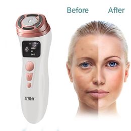 Face Care Devices Mini Hifu Skin Machine Ultrasound RF EMS Beauty Device Massager Nek Heffen aanscherping Rejuvenation Product 220922