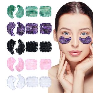 Gezichtsverzorging Apparaten Mini Rozenkwarts Oogmasker Natuurlijke Jade Cool Voor s Gezwollen Ogen Droog Anti Aging migraine Donkere Kringen Tool 230703