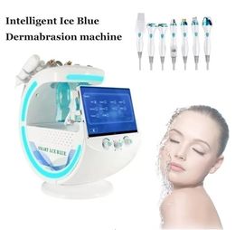 Dispositifs de soins faciaux Pro 6 dans 1 Hydra Dermabrasion Aqua Peel Clean Skin Care Bio Light Rf Vacuum Hydro Water Oxygène Jet Peel Machine