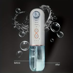 Dispositifs de soins du visage Rouge Bleu LED Thérapie Petite Bulle Électrique Tête Noire Instrument Acné Enlèvement Machine Outil Pore Cleaner Aspirateur Comédons 230920