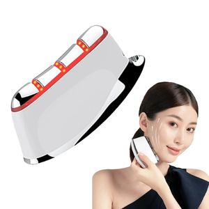 Appareils de soins du visage Lumière rouge Rajeunissement de la peau Raffermissement Micro courant Instrument de beauté Massage par vibration Ascenseur du cou Corps Grattage Portable Mini 231102