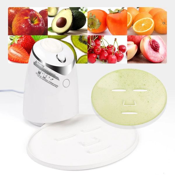 Dispositivos de cuidado facial Máquina de mascarilla facial de frutas naturales de fabricación propia DIY Jugo de vegetales Colágeno Fabricante automático de mascarillas Uso en el hogar Dispositivo de mascarilla de salón de belleza 231124