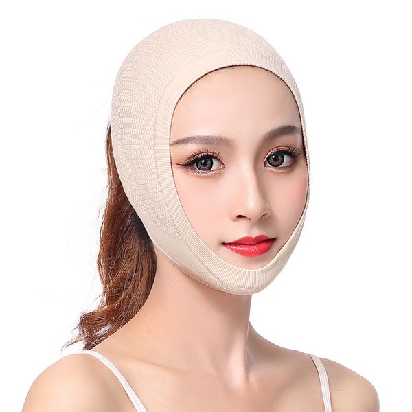 Dispositivos para el cuidado de la cara Levantamiento de máscara en V pequeño con cinta de levantamiento de vendaje para dormir de barbilla doble Moldeador de cuerpo adelgazante 230729