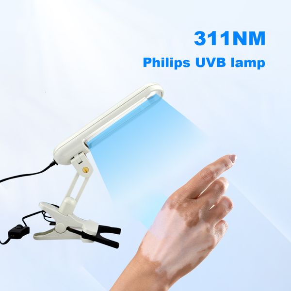 Dispositivos para el cuidado facial Poterapia UVB N 311nm Lámpara UV Terapia de luz UVB Psoriasis para Vitiligo 230729