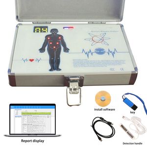 Face Care Devices Versie AES02 Analyzer met het controleren van rapporten magnetische resonantie body health tester machine 230221