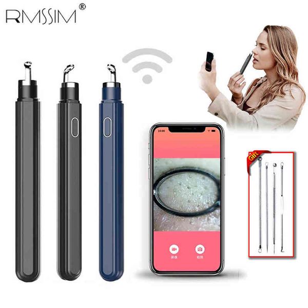 Dispositifs de soins du visage Visuel Blackhead Remover Nez Tête noire Dot Removal Pen Mini caméra Outils de nettoyage du visage ctor Boutons Support Android Pc 0727