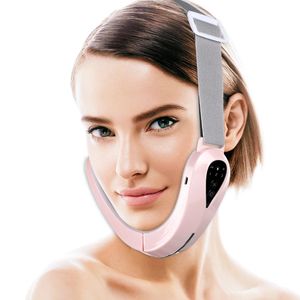 Dispositifs de soins du visage VLine soulever la ceinture menton Machine rouge lumière bleu LED minceur Vibration masseur dispositif de levage 231115