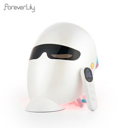 Dispositivos para el cuidado de la cara Inalámbrico 7 colores Máscara LED Pon Terapia Rejuvenecimiento de la piel Iluminador Tratamiento antiarrugas Ance Face Beatuy SPA Máscara 230612