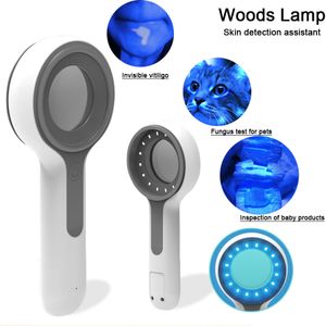 Dispositifs de soins du visage Woods Lampe pour analyseur de peau Machine Ultraviolet Uv Examen Beauté Test Loupe Analyse Vitiligo 230728