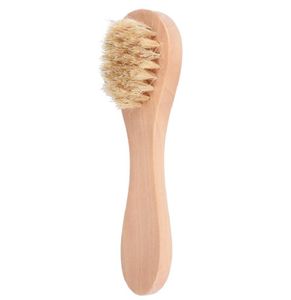 Brosse nettoyante pour le visage pour exfoliation des poils naturels exfoliants pour le brossage à sec et frotter avec H1074678 en bois en bois