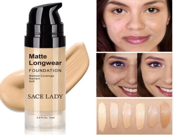 Fondation Fondation Cream Makeup Makeup Professional Finition mate maquillage Coccueur liquide Brand étanche Natural Cosmetic9785608