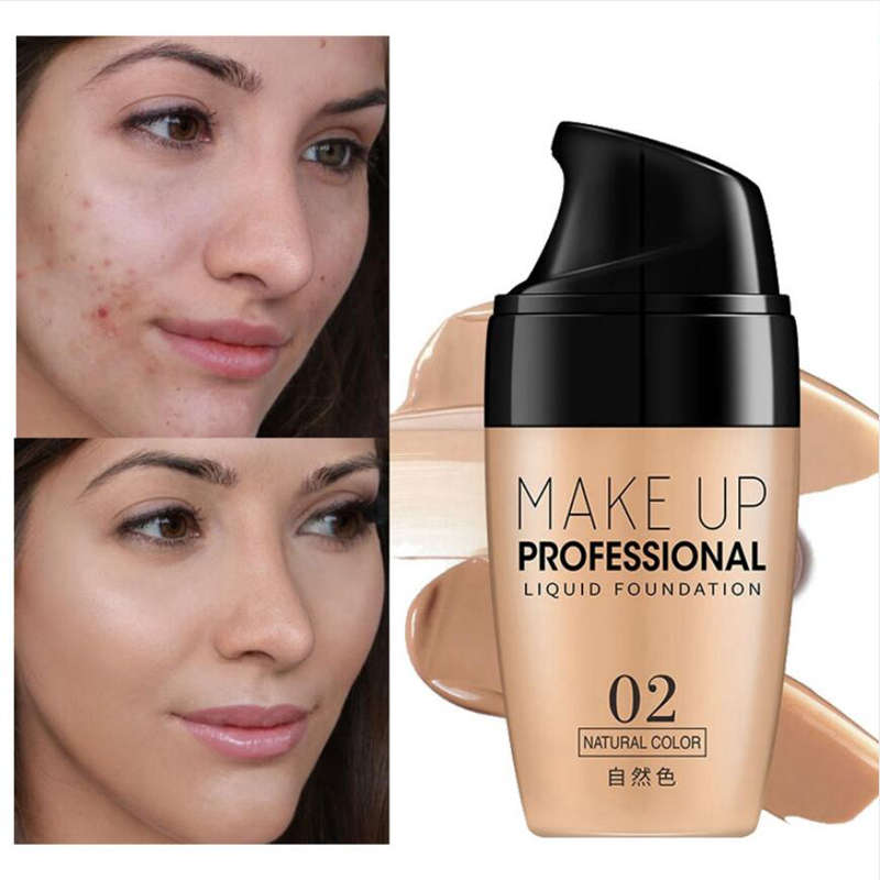 Gezicht Foundation Cream Waterdichte Langdurige Concealer Liquid Foundation Professionele Make-up Volledige dekking Matte Base Make Up