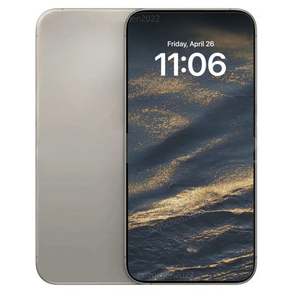 Face ID i14 Pro Max Écran mobile plein écran de 6,7 pouces 16 Go 512 Go Fonctionnement Android USB-C 3.0 GPS Caméra 20 MP Bouton d'action Smartphone Étiquette verte Boîte scellée