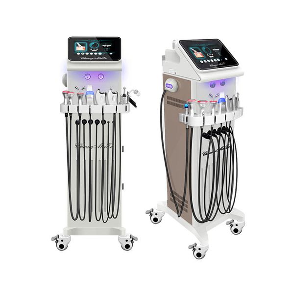 Lifting du visage Hydro Oxygen Microdermabrasion Equipment Élimination des rides de la peau RF hydrogène eau peeling jet d'oxygène machine de soins de beauté