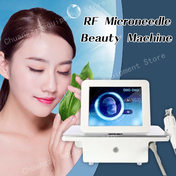 Machine de levage de visage Radio Fréquence Micro Aiguille Fractionnel RF Or Rf Microneedle Acné Cicatrice Étirement Enlèvement Portable Ménage Beauté Instrument