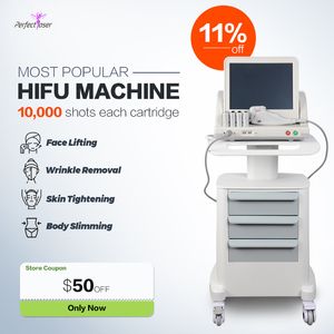 HIFU médical Autre équipement de beauté corps minceur élimination des rides traitement de la machine de beauté avec 5 cartouches utilisation en salon