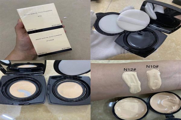 Maquillage du visage Gel Glow Glow Touch Foundation Air Cushion Crème Hydrating Whiterising Brightening Corceler 2 Colors6419719