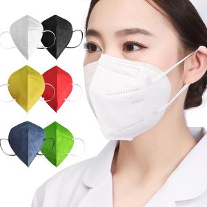 KN95 masque facial hommes femmes usine 95% filtre masques jetables non tissé anti-poussière respirateur tissu masque de protection