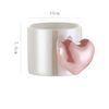 Mignon fille coeur céramique tasse ins haute beauté cadeau de beauté tasse créative d'amour tasse de café à la maison