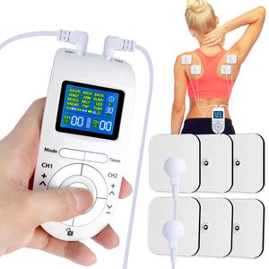 Gezicht Massager 12 Modes Lage Frequentie Eletric EMS Compex Spier Massage Stimulator Tientallen Machine Elektroden Pressotherapie Pad Voor Body 230704