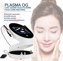 Masseur de visage 2 en 1 Beauté Flash Ozone Plasma Pen Eye Lifting Jet Flash Ozone Plasma Ultrasonic HotCold Acne Remover
