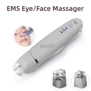 Face Massager 2 in 1 EMS Eye Face Vibration Massager Portable Electric Dark Circle Removal Anti-Aging Eye Wrinkle Beauty Care Tool 240409