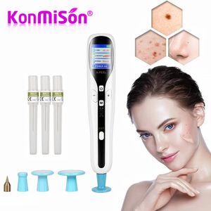 Masseur de visage 2 en 1 Ozone Plasma Pen Professional LED Enlèvement de taupe Étiquette de peau Tache de rousseur Black Dot Verrue Pimple Tattoo Remover Beauty Care 230621