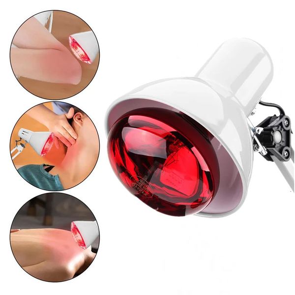 Masseur de visage 275W lampe de physiothérapie infrarouge thérapie de massage ampoule rouge pour les douleurs du cou du corps arthrite lampe de chaleur musculaire douleurs articulaires Anti-âge 231020