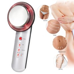 Masajeador facial 3 en 1 Lifting EMS Infrarrojo Ultrasónico Dispositivo de masaje corporal Ultrasonido Adelgazante Cavitación de grasa Máquina de belleza facial 230526