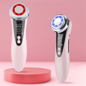 Face Massager 5 in 1 liftapparaten Oogzorg Huid Verjonging LED Licht Anti -veroudering Wrinkle Beauty Apparatus voor Slim0 220922