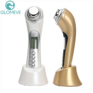 Face Massager 5 In 1 Skin Real System Skin Beauty Care Tool Ultrasone High Frequency Ion LED PON Persoonlijke handheld Massager 230411