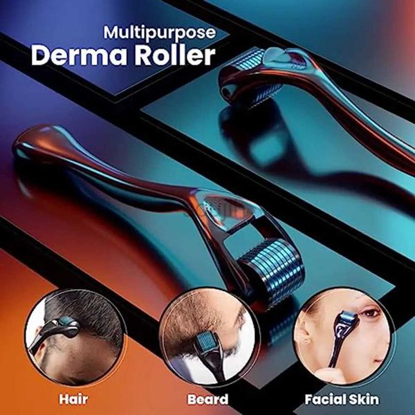 Face Massager 540 Derma Roller Micro Agujas Roller para la cara para el cabello Dermastamp Cuidado de la piel Titanio Dermoroller Mesoroller 240409