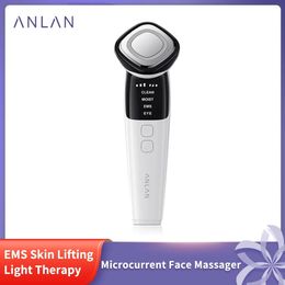 Masseur de visage ANLAN dispositif à microcourant Lite yeux EMS levage anti-rides thérapie LED soins de la peau Instrument de beauté 231024