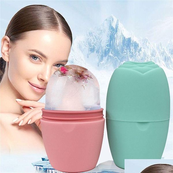 Masajeador facial Herramientas de repostería para hornear Rodillo de hielo para y Molde de silicona para ojos Gua Sha Mas Rodillos faciales Herramienta para el cuidado de la piel Entrega de gota de belleza Hea Dhkio