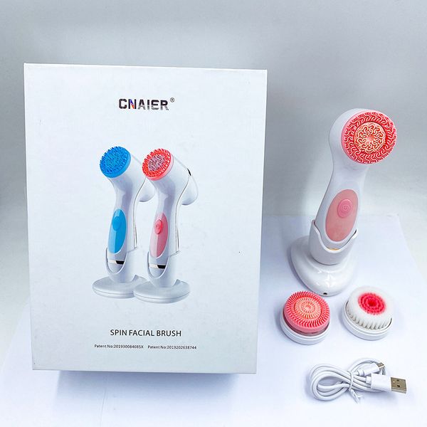 Masseur de visage Brosse nettoyante Sonic Nu Spin Set Système de spa Galvanica pour le nettoyage en profondeur de la peau Supprimer la machine à points noirs 221021